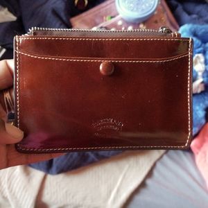 L'Artigiano Sorrentino Cordovan Leather Coin Credit Card Purse